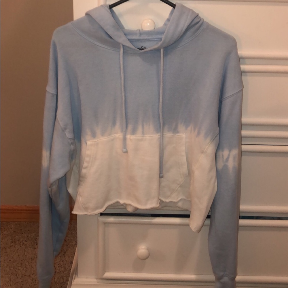 Tie Dye Cropped Hoodie